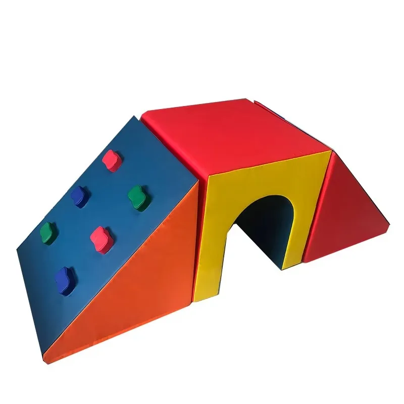Soft Play Equipment Children Baby Crawling Arch Tunnel Climbing Slide Toy