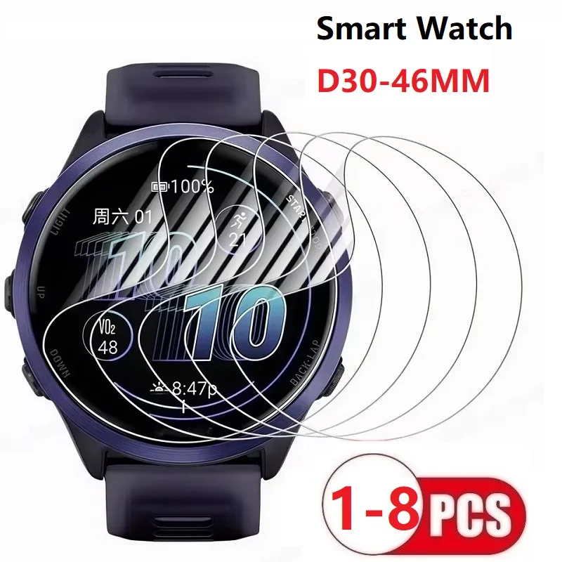 Round Smart Watch Screen Protector Watch Diameter 37 30 31 33 32 34 36 38 35 40 MM 35 39 42 43 44 46 45 41 MM Soft Hydrogel Film
