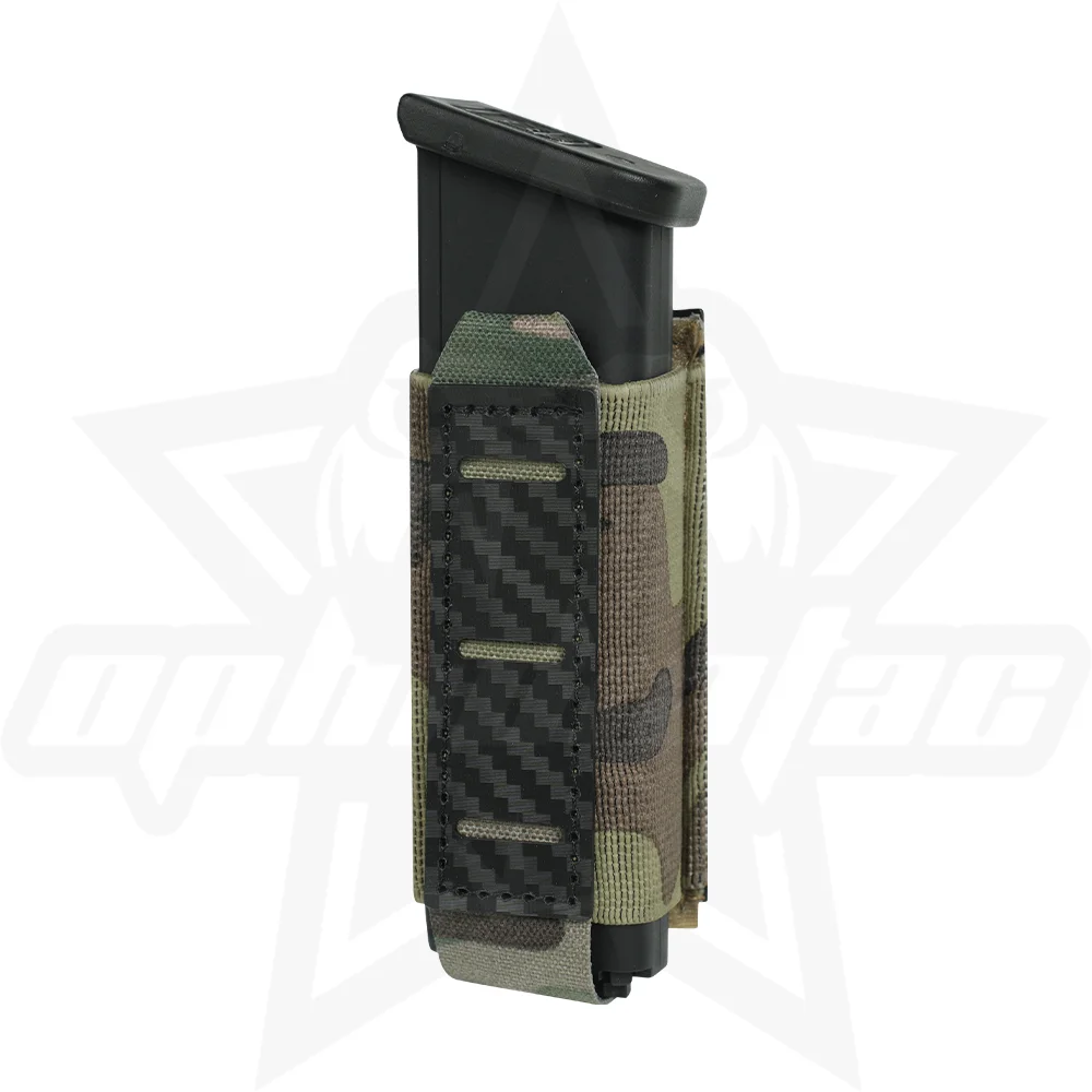 OphidianTac – Funda de pistola MOLLE para revista 9mm – Fibra de carbono