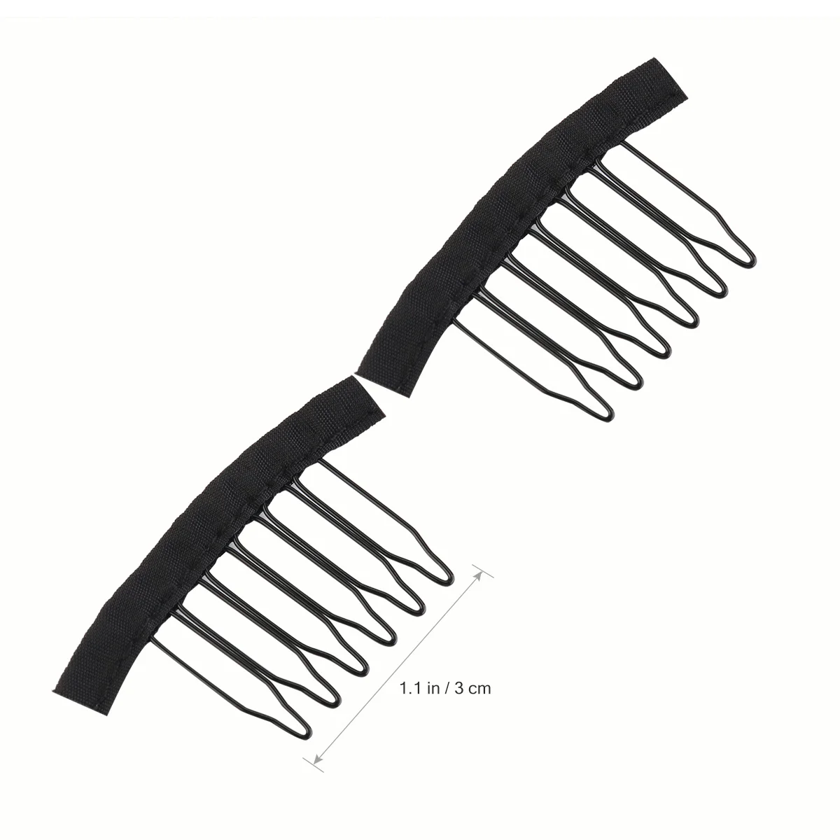 

20Pcs Steel Tooth Combs for Lace and Caps Easy to Sew and Fix Safety Durable Net Comb Steel Tooth Comb