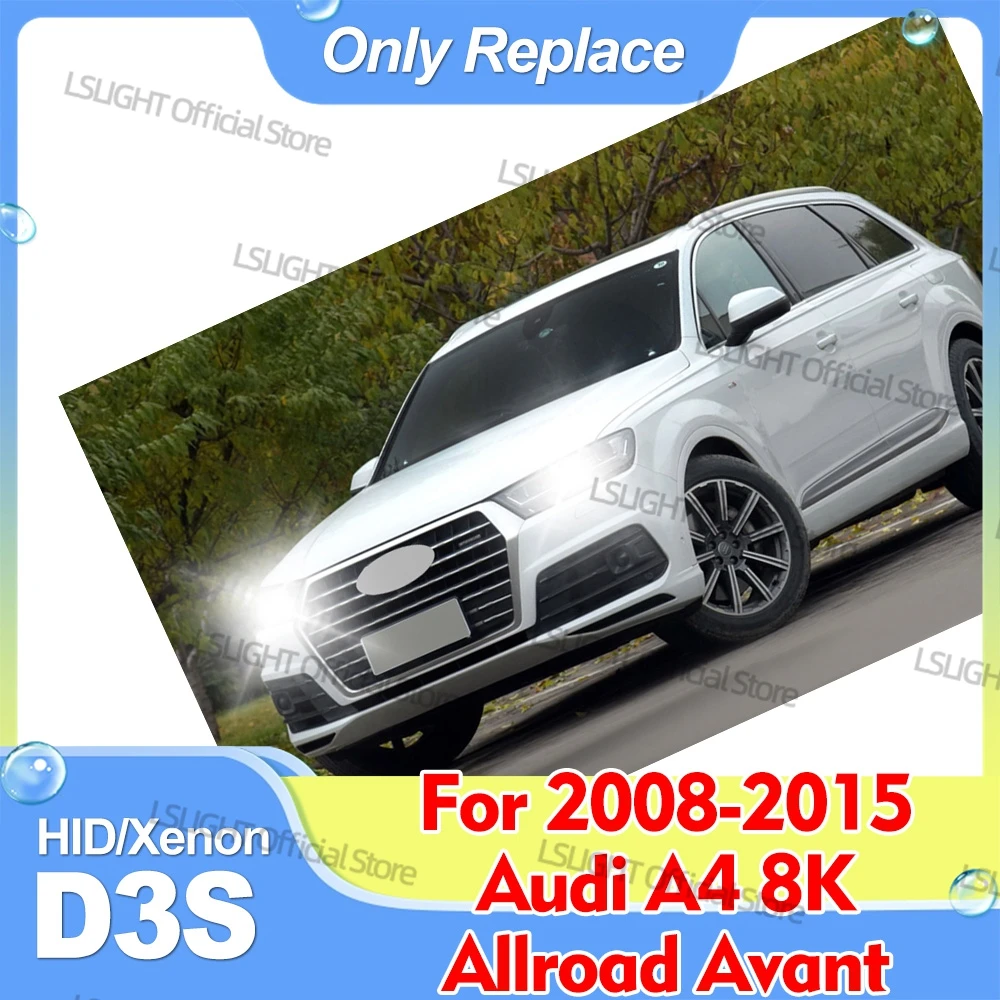 2x HID Xenon Headlights D3S D3 For 2008-2015 Audi A4 B8 8K2 8K Allroad 8KH Avant 8K5 Car HID Bulbs 35W DC 12V 6000K 8000K 10000K
