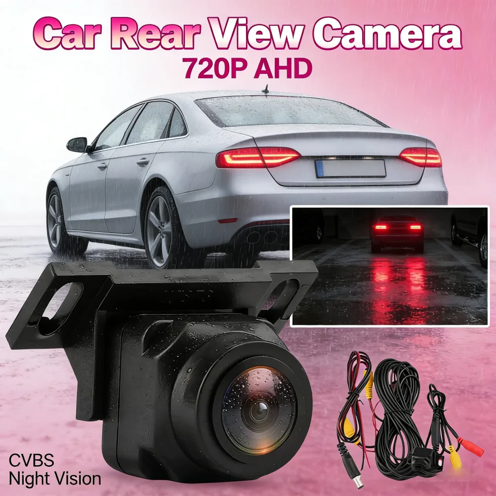720P AHD Car Rear View Camera 170 Degree Lens Night Vision Vehicle Backup Reversing Camera Vehicle Rear View Reverse Camera