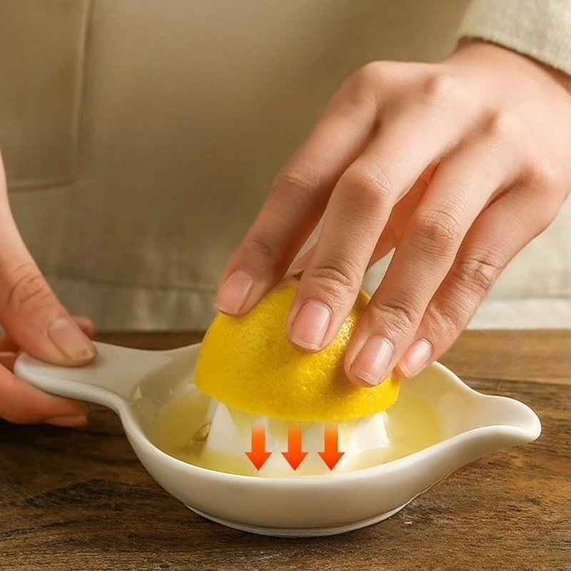 Espremedor manual de cerâmica criativo para limpeza fácil de laranjas e limões, utensílios de cozinha domésticos, utensílios de bar domésticos.
