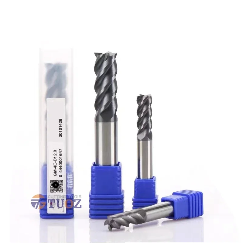 Original GM-4E-D7 D8 D9 D10 D4 D11 D12 D14mm GM-4E Carbide End Mill Milling Cutting Tools Alloy Tungsten Steel CNC Machine Mills