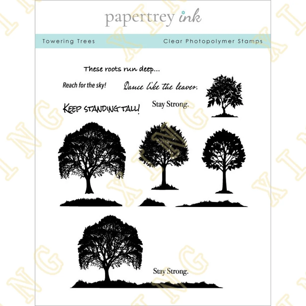 

Towering Trees Stamps And Dies New Arrival 2024 Scrapbook Diary Decoration Stencil Embossing Template Diy Greeting Card Handmade