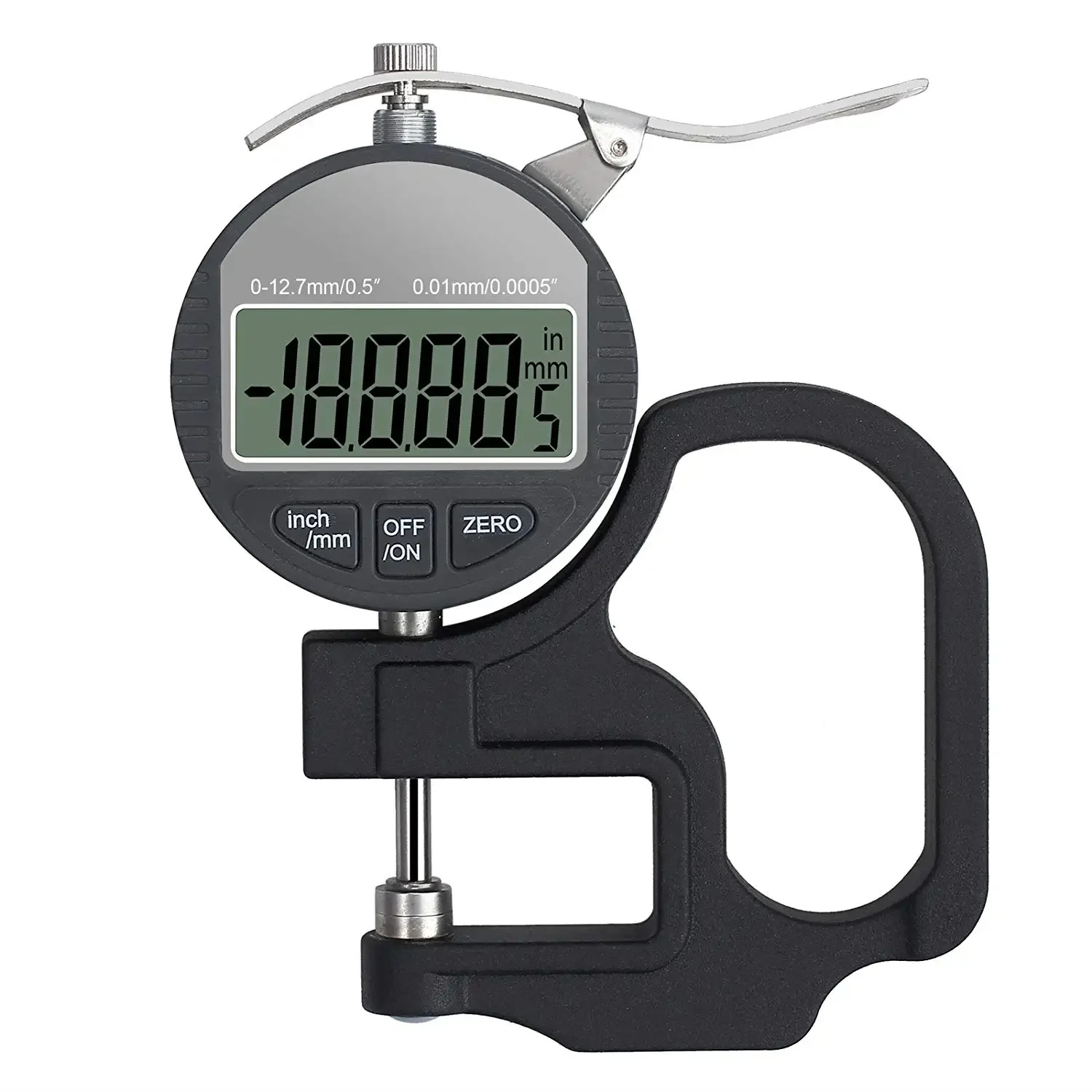 Digital Thickness Gage Gauge 0.01 Ranage 0-12.7mm/25.4mm Electronic Percentage Thickness Meter Precise Electronic Micrometer