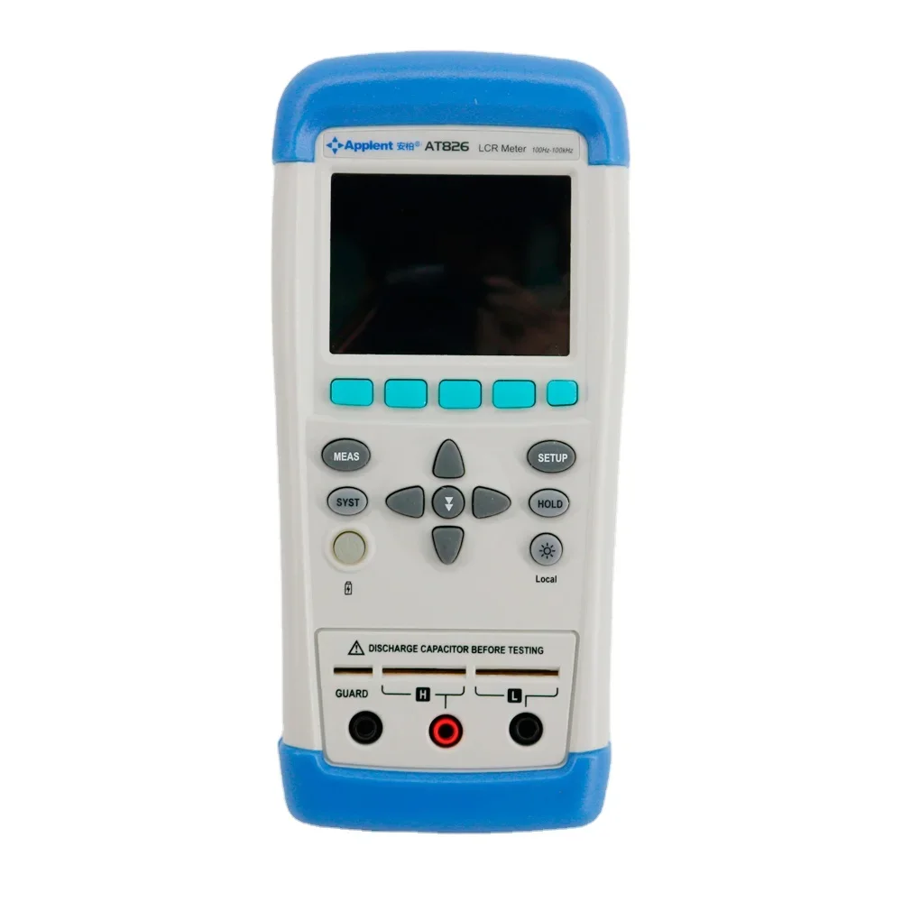 

2026 AT826 Handheld Digital LCR Meteter Handheld LCR Digital Electric Bridge with LCD Display and Touch Screen