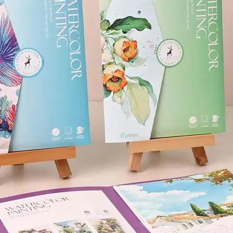 Unique 12-Color Solid Paint Set with Watercolor Stress Relief Coloring Book for Kids and Parents, 1Set