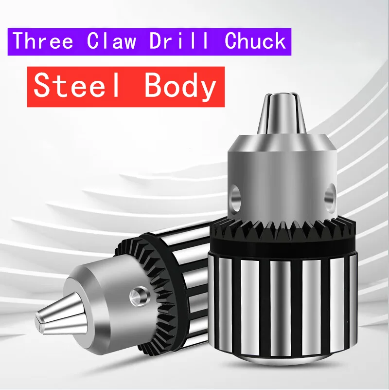 B10 B12 B16 B18 B22 SAN OU High Quality Manual Chuck Drilling Steel Shell Three Jaw Taper CNC Machine Tool Accessory Chuck