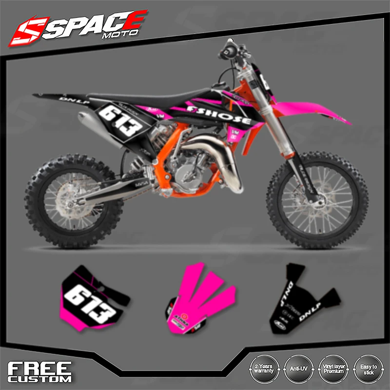 

SPACE Custom Motorcycle Graphics Background Decal for KTM SX SX65 2016 2017 2018 2019 2020 2022 2023 16-23 SX65 Stickers Kits 04