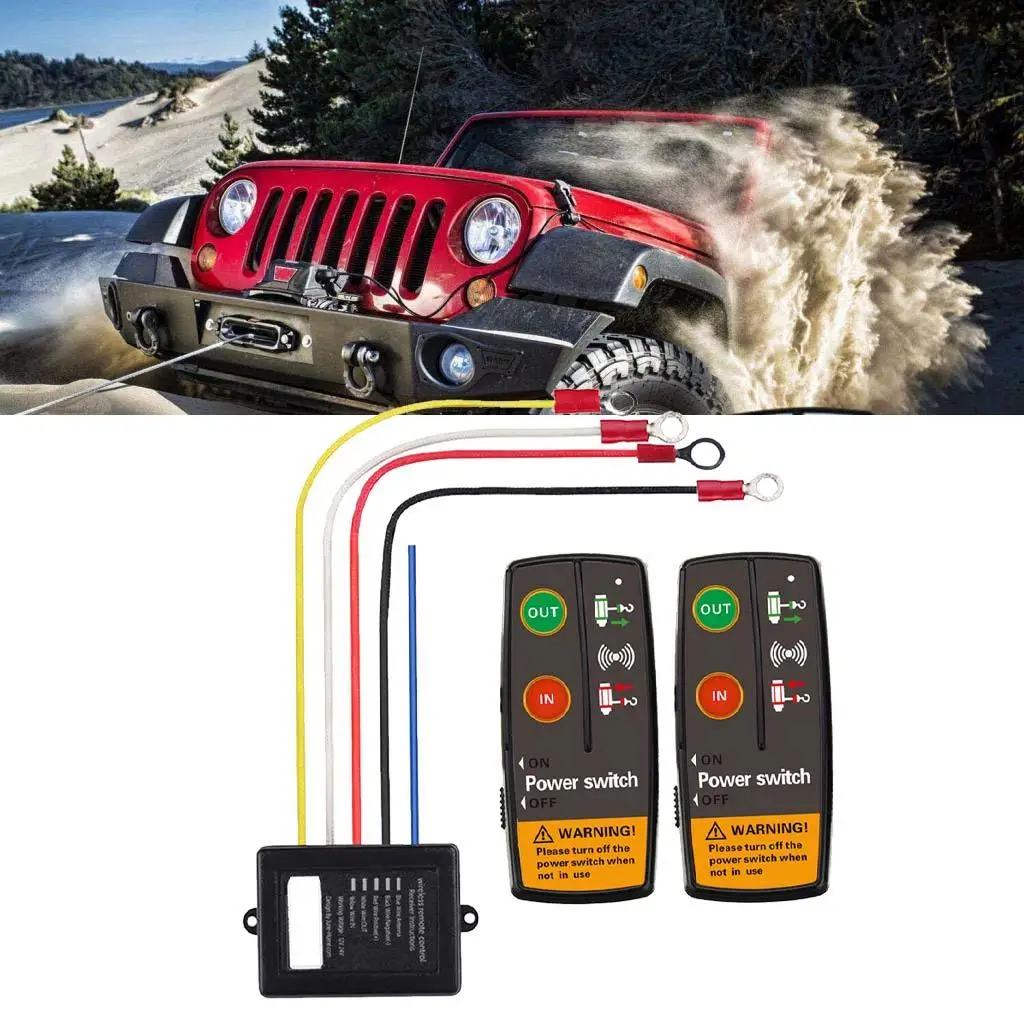 24V 12V Electric Smart Winch Waterproof Wireless for ATV Trailer Truck