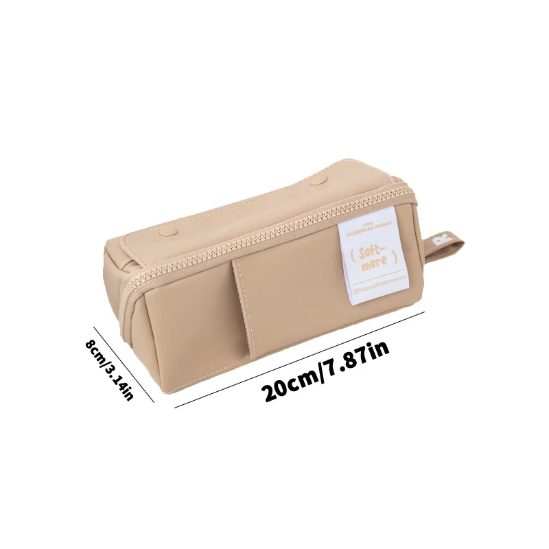 1 Stationery Pencil Case Pencil Case Capacity Multifunctional Zipper Stationery Bag Student Multi Compartment Storage Student
