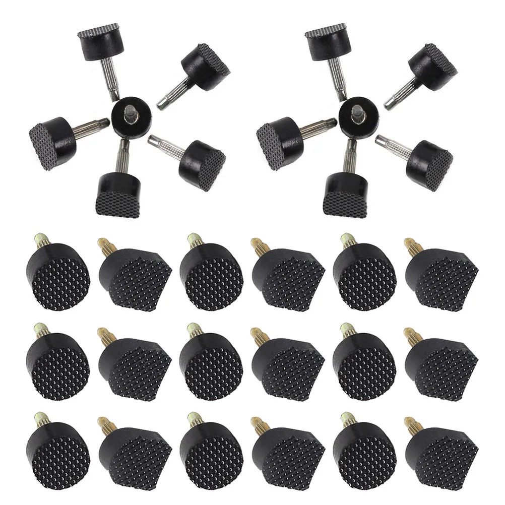

30pcs Shoe Heel Tips Replacement Caps Tpu Iron Reinforced Durable Anti-Slip Heels Repair Kit For High Heel Soles Assorted Size