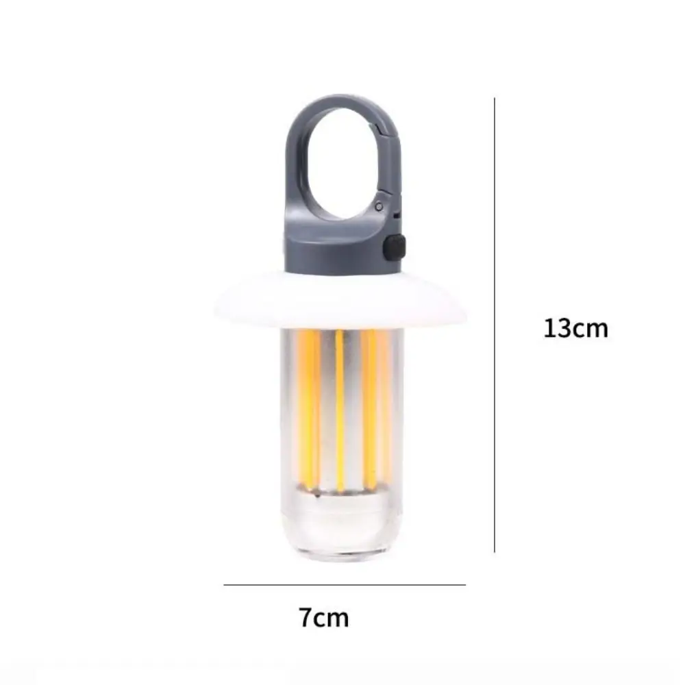 Waterproof LED Flashlight Adjustable Lighting High Brightness Keychain Flashlight with Hanging Hook Multifunctional