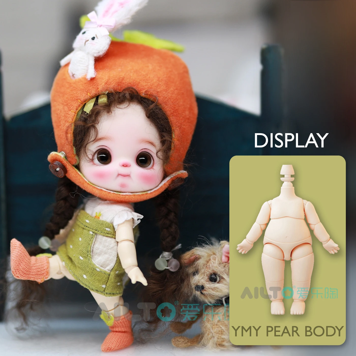 Ymy Ob11 Doll Fat Animal Body for Clay Head Gsc Head 1/12bjd Obitsu 11Toys Accessories Repories Replacement Joint Hand-made