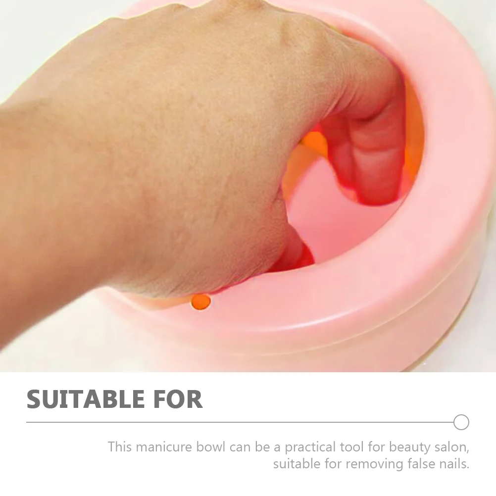 

3 Pcs Manicure Bowls Nail Soak Bowls Finger Soaking Containers Plastic Material Beauty Salon Home DIY White Soften