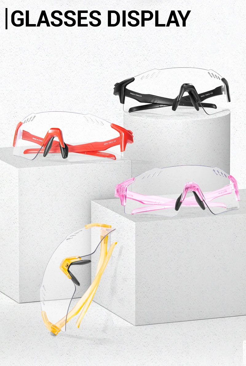 2026 SCVCN Neue Photochrome Fahrradbrille Randlose Outdoor-Sport-Laufbrille Fahrbrille für Herren MTB Fahrrad-Eyewear – Detail 7