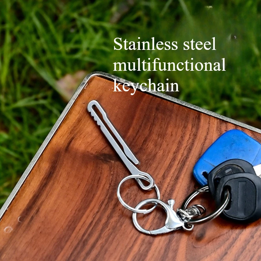

Outdoor convenient small tool wallet, titanium alloy EDC waist clip, keychain, hiking buckle, quick hanging accessory