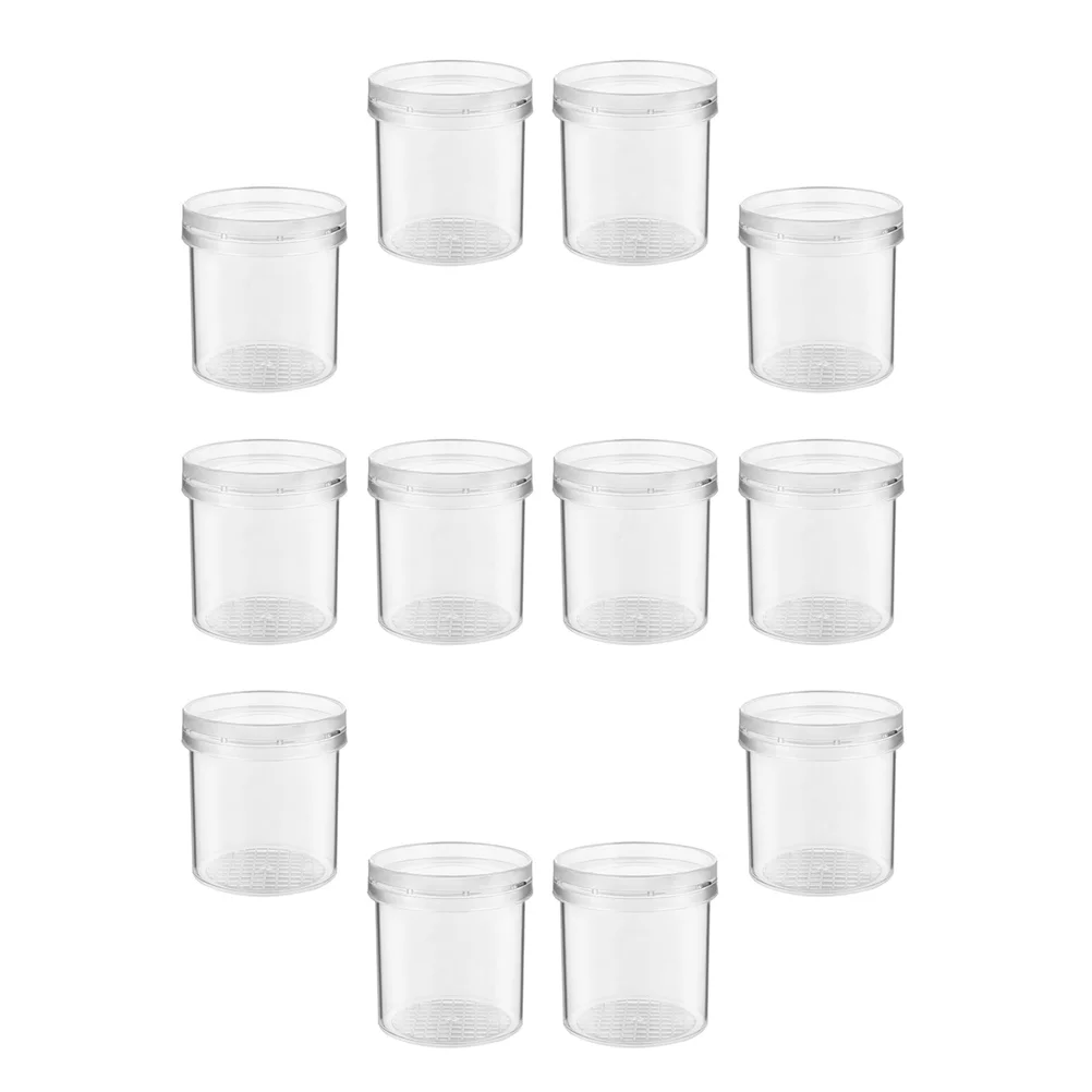 

12 Pcs Insect Observation Cup Bug Catcher Viewer Magnifying Box Small Animals Container Plastic Biological Science Toys