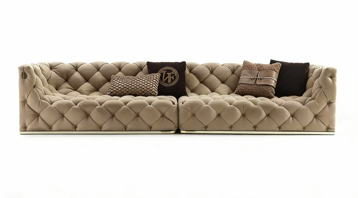 

Modern Wood Modular Sectional Set Sleek and Stylish Three Seat Sofa for Apartments and Hotels