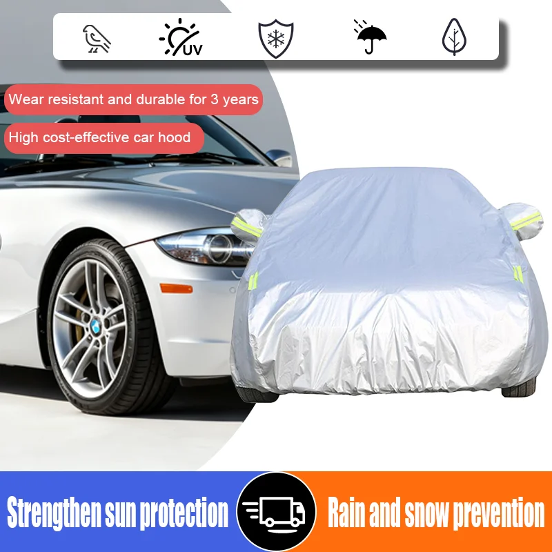 For BMW Z4 (E89) 2009-2015, a complete set of car UV protection, sun protection, rain, snow and wind protection covers, thickene