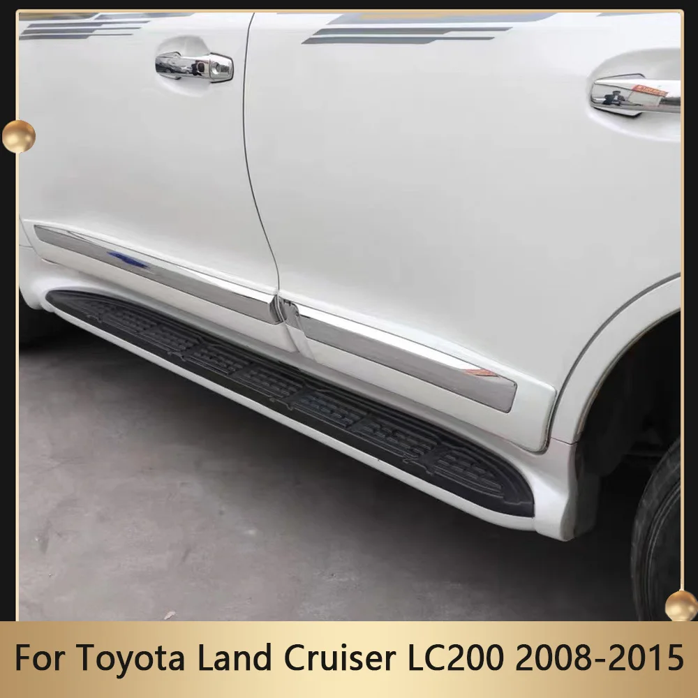 Upgrade ABS Door Body Molding For Toyota Land Cruiser LC200 2008-2015 Car Side Strips Door Body Anti-scratch Protector Trim