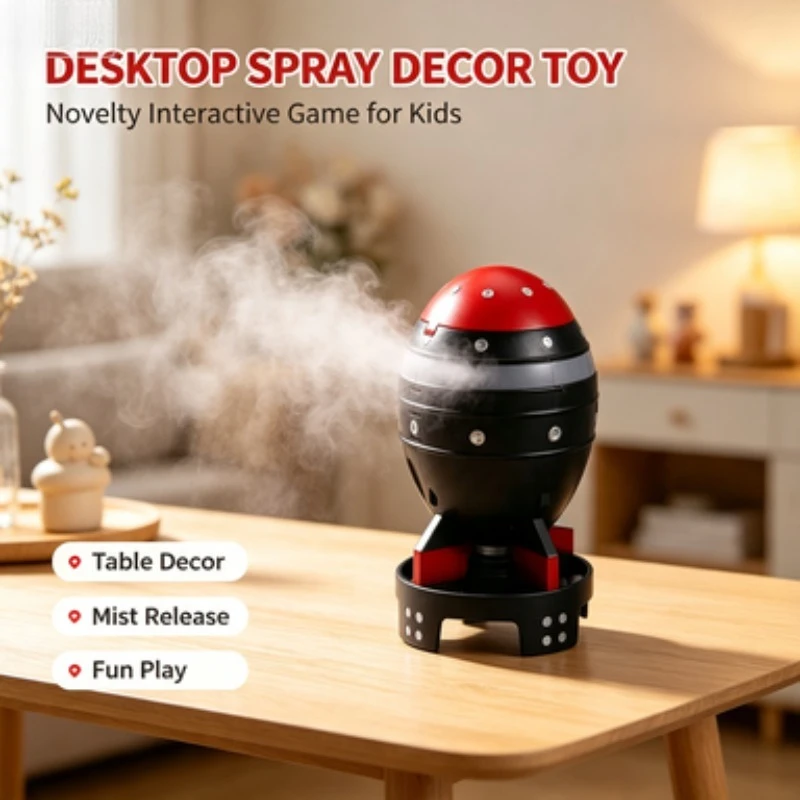 Interactive Mist Sprayer Toy with Sound Light Effect Automatic Spray Desktop Decor Novelty Leisure Toy