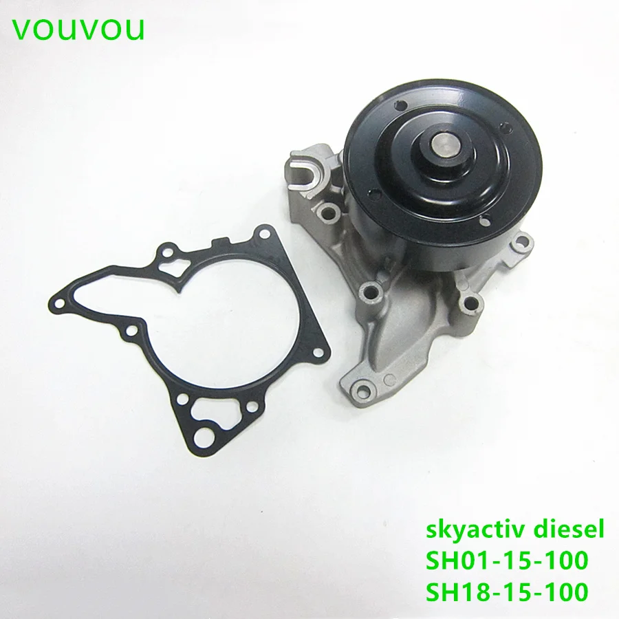 Car accessories SH01-15-100 Diesel 2.2 engine water pump for Mazda CX5 2012-2021 Mazda 6 2014-2020 GJ GL Mazda 3 2014-2018 BM BN