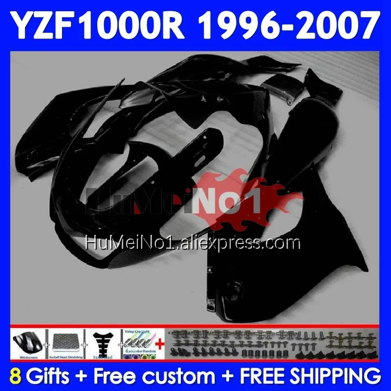 Thunderace For YAMAHA YZF 1000R YZF1000R 1996 1997 1998 1999 Flat black 2000 2001 353No.20 YZF-1000R 02 03 04 05 06 07 Fairing