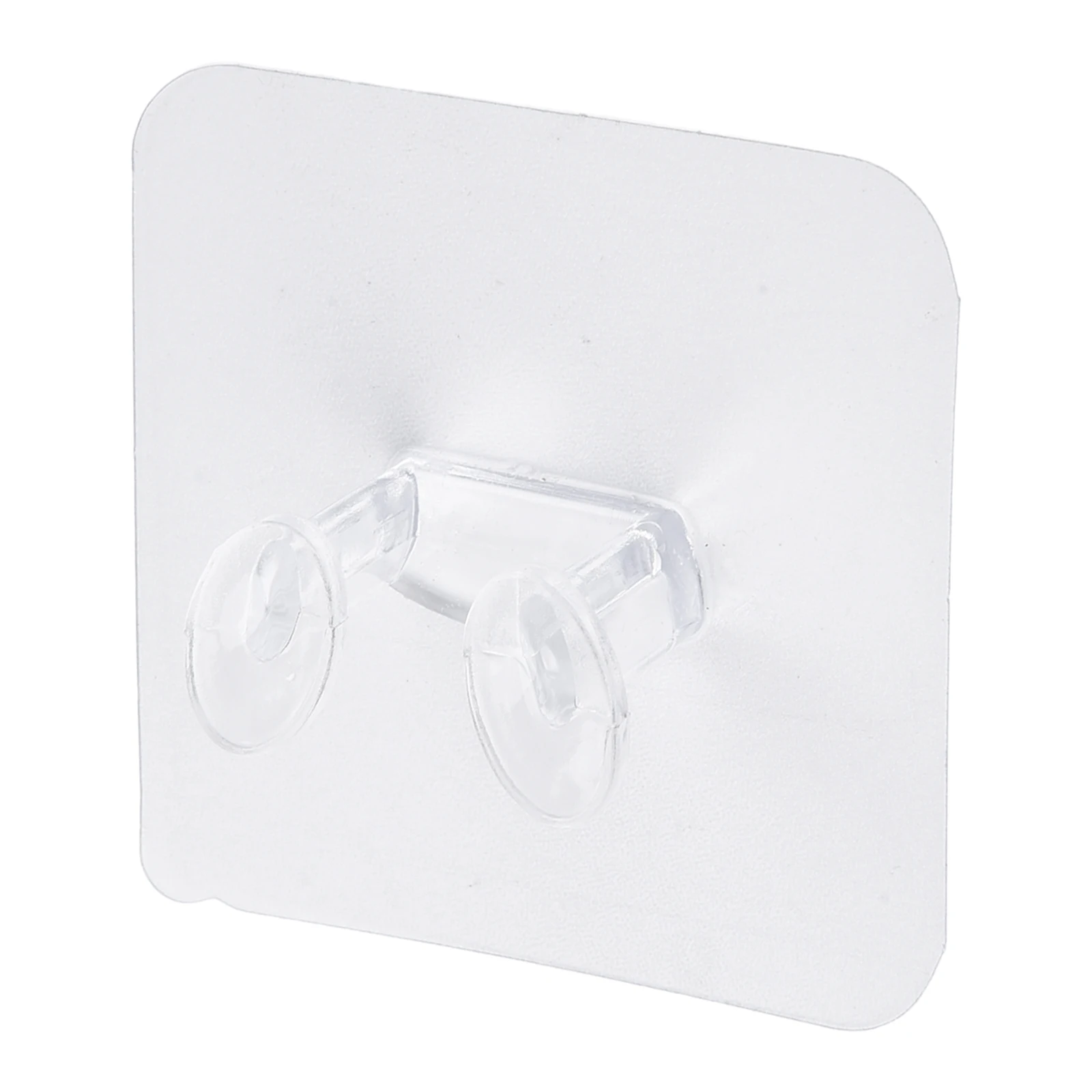 Wall Hooks Waterproof Oilproof Strong Adhesive Transparent Reusable Seamless Hanging Hook For Kitchen Bathroom Office