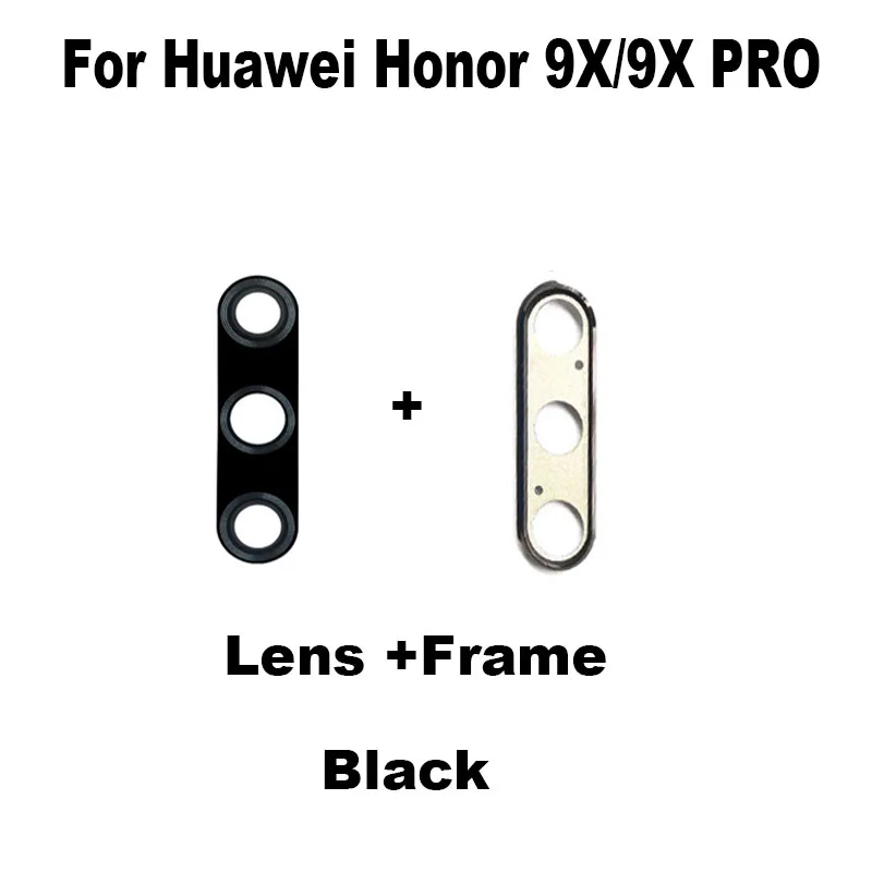 Back Glass Lens For Huawei Honor 9X Pro Back Camera Lens Glass Cover Frame Adhensive Sticker Repair Parts