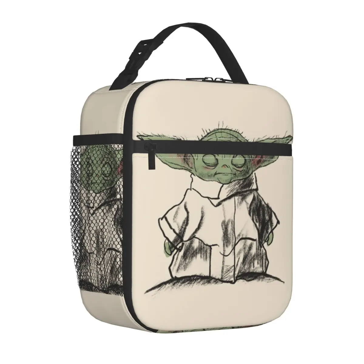 Mandalorians Marker Grogus Insulated Lunch Bags Portable Reusable Cooler Bag Tote Lunch Box Office Outdoor Food Bag