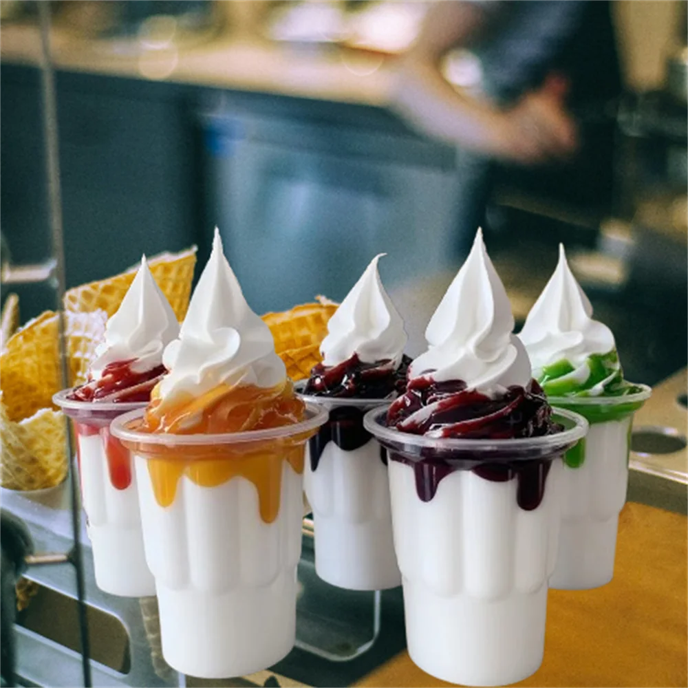 Mermelada de helado falsa de 250ml, exhibición de alimentos, arándano, fresa, ASMR, accesorios de sonido, chocolates, propaganda, juego Original Real