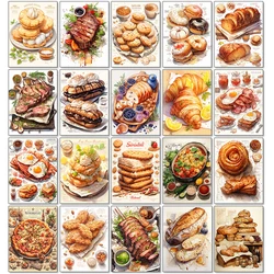 Bread Food Diamond Painting Restaurant Kitchen Decoration Diy Full Rhinestone Dessert Figure Mosaic Cross Stitch Set Gift