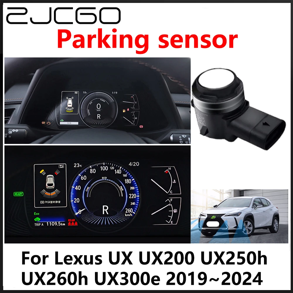 ZJCGO OEM Front Rear Reverse Parking Sensor PDC Car Reversing AID System For Lexus UX UX200 UX250h UX260h UX300e 2019~2024