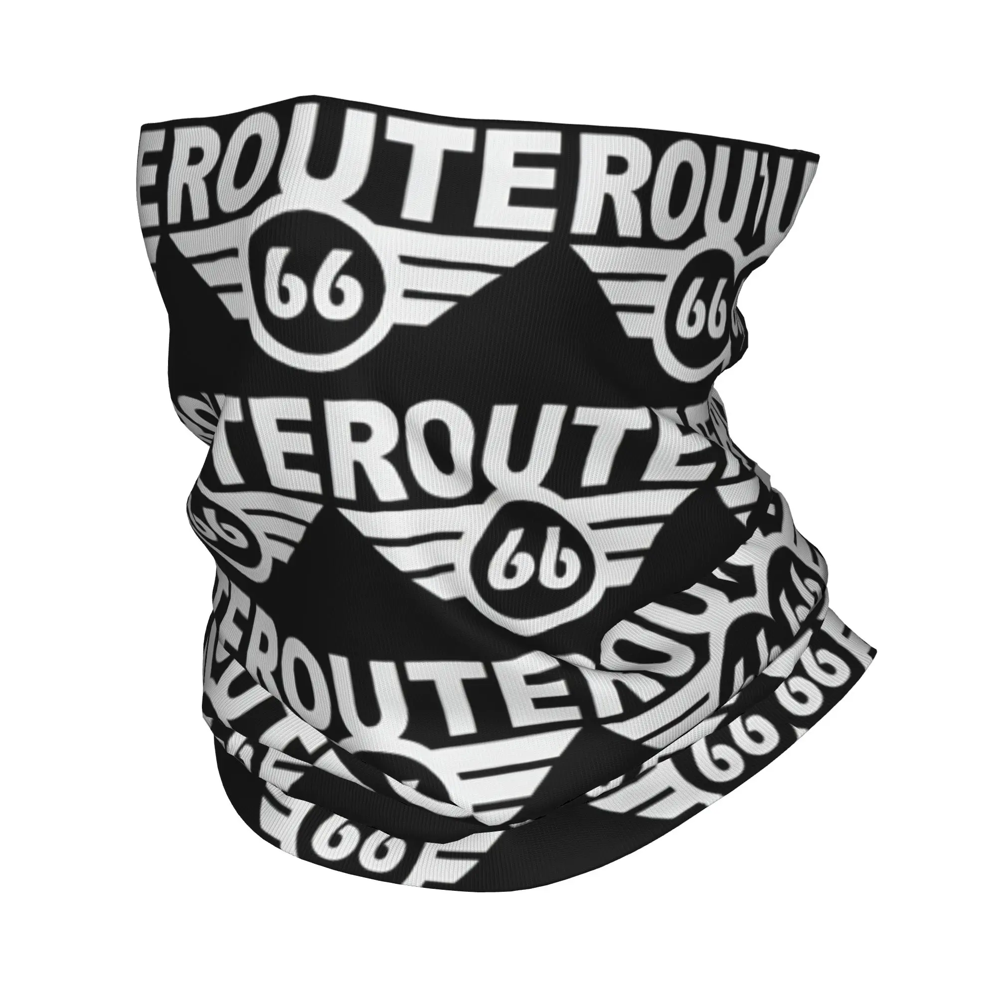 

Изготовленная на заказ бандана Main Street of America Route 66, зимняя теплая повязка на шею, мужской ветрозащитный шарф для лица для лыжных гетр, повязка на голову