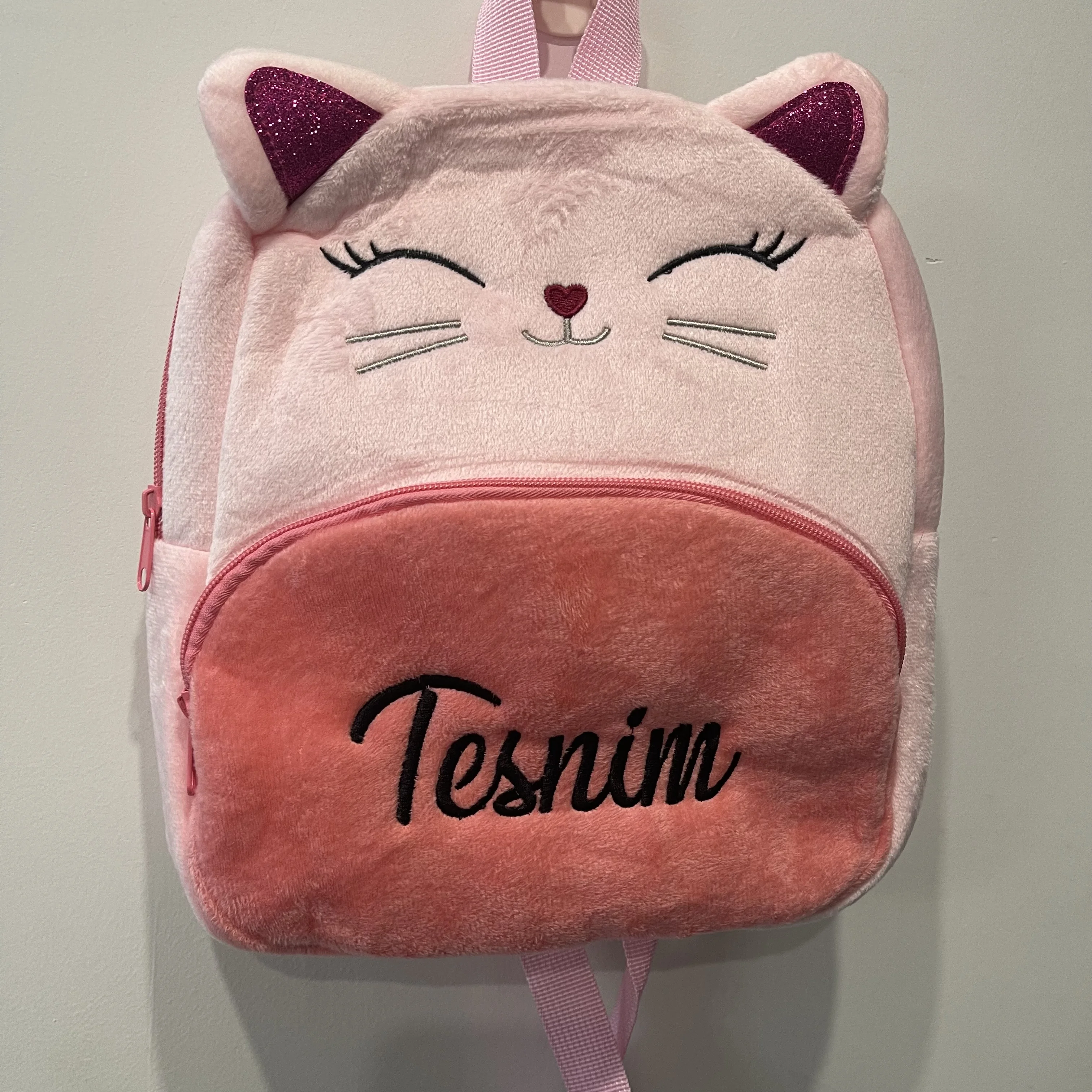 Embroidered Cute Animal Children\'s Cartoon Plush Backpack kindergarten Personalized Name Plush Cute Backpack Custom Gift Pack