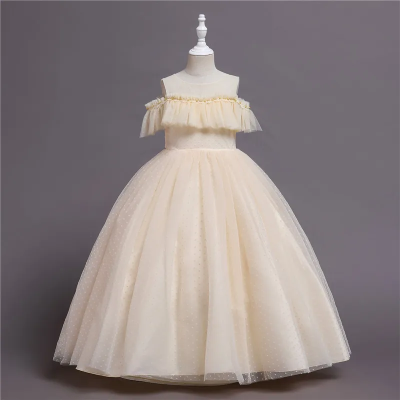 2022 Girls Dresses 5-14 Years Kids Birthday Party Formal Evening Ball Gown Children Clothing For Girl Wedding Princess Dress