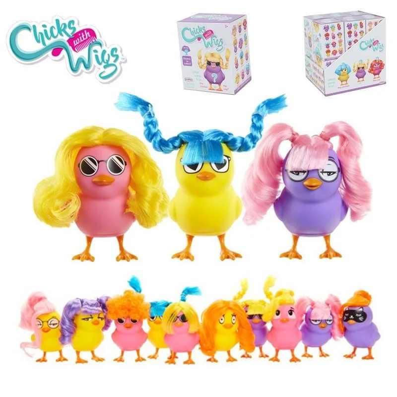 

Очаровательный парик Jakks с курицей, 2024, слепая коробка, игрушка, модная фигурка домашнего животного, милый питомец, коллекционный тренд, рекомендуемые подарки для детей Tikto