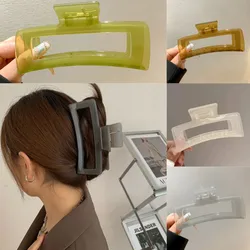 AISHG-Pinzas de garra grande para cabello grueso, accesorio para el cabello con diseño geométrico de tiburón, 13CM