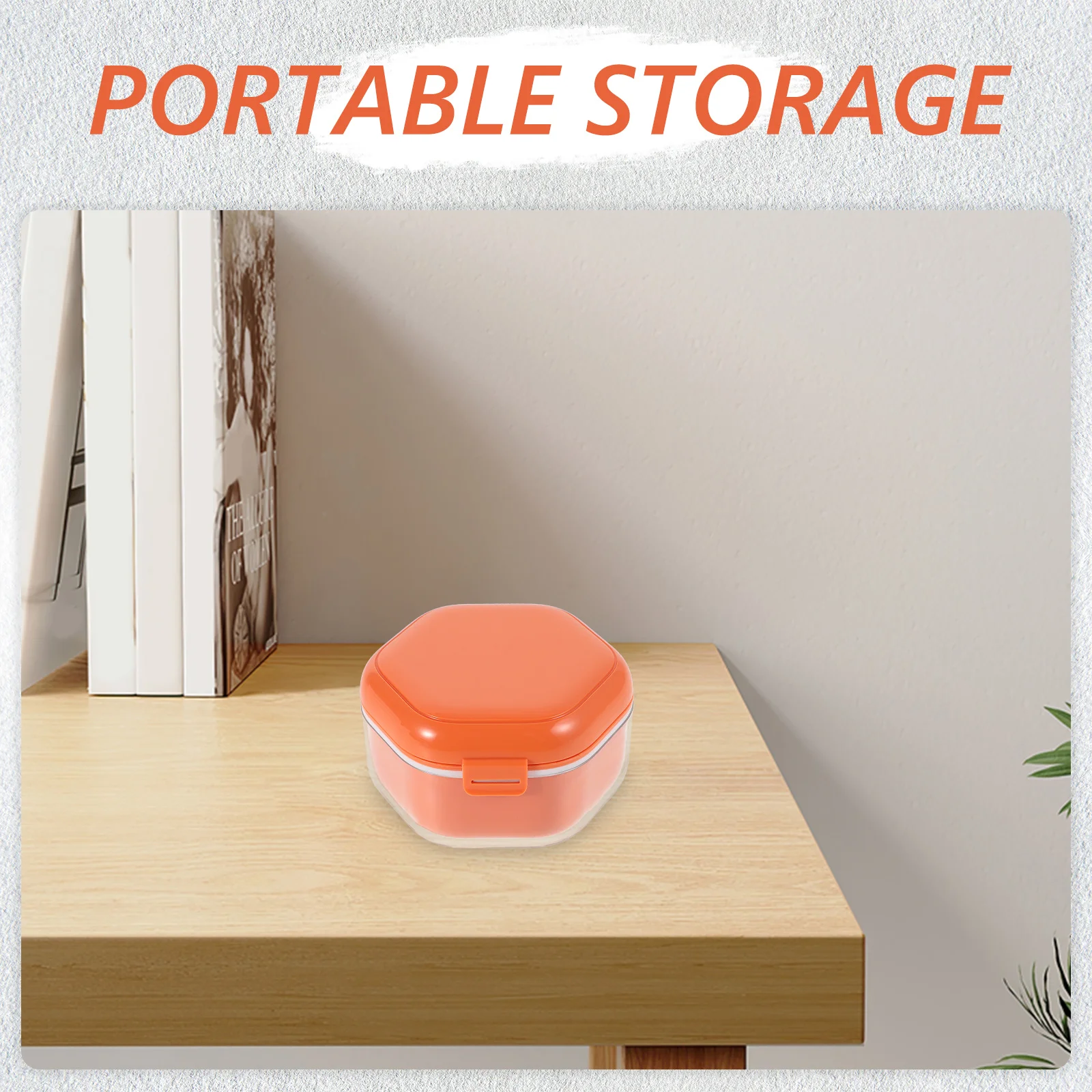 

Compact Invisible Teeth Braces Case Portable Retainer Holder Stylish Design for Travel Home Use Easy Clean Maintenance