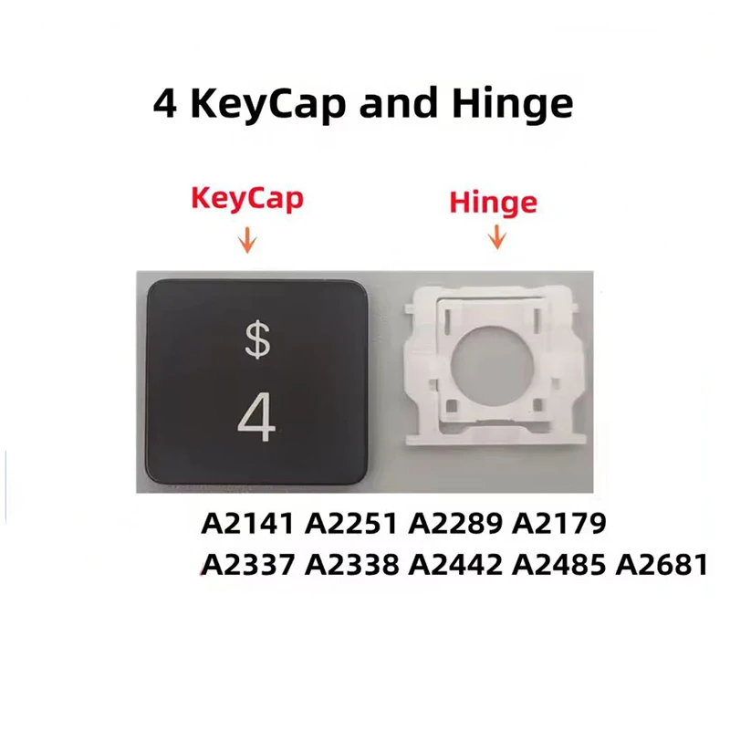 

Сменный индивидуальный 4-х колпачок и петли для ключей для MacBook Pro/Air A2141 A2289 A2251 A2179 A2337 A2338 A2442 A2485 A2681