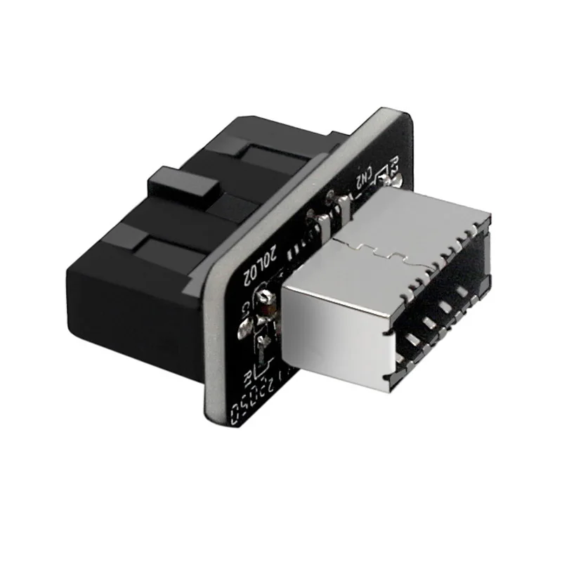 

НОВЫЙ USB-адаптер на передней панели, внутренний вертикальный разветвитель для USB3.0 типа C, 19/20-контактный разъем «папа» на «мама» типа E