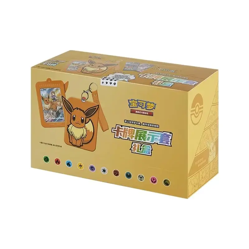 

In Stock Original Trading PTCG Card Game TCG Eeveelution Display Set Collectible Cards Game Simplified Chinese Gift Box Kid