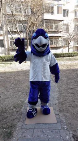 

Birthday Cosplay Costume Blue Eagle Mascot Costume Cartoon Character Performance Christmas hawk falcon Maskote Anime Carnival
