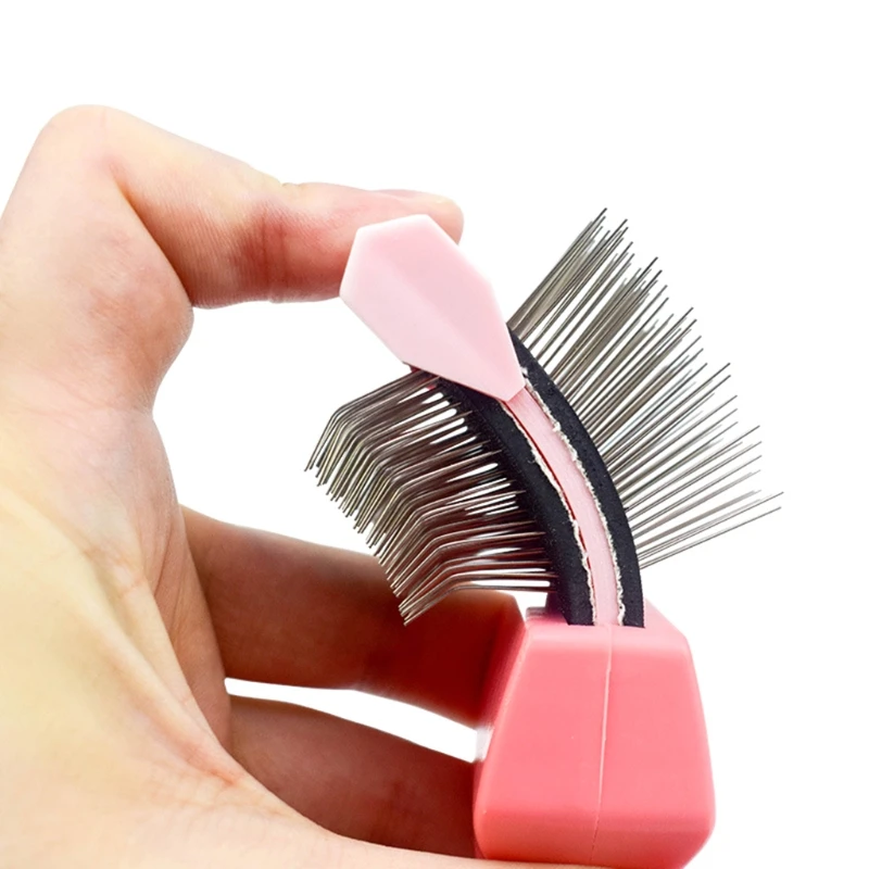 Double Sided Pet Hair Trimmer Comb Brush Dog Cat Hair Fur Bristle Grooming Shedding Cleaning Massage Comb Hair Remover