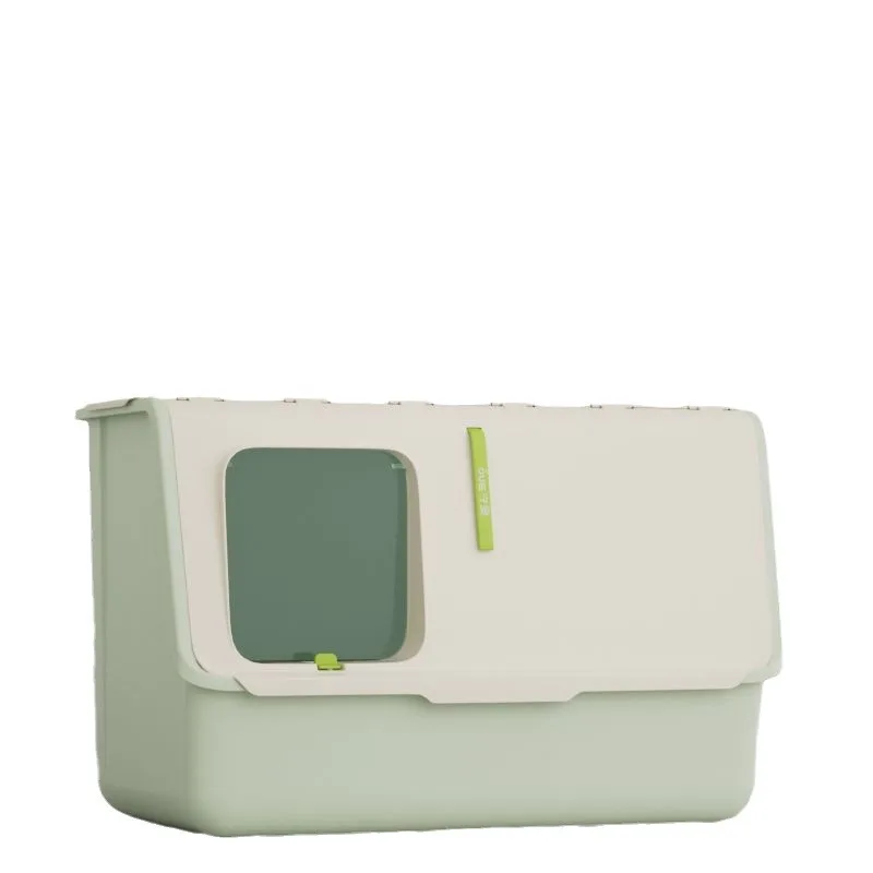 Caja de arena cerrada extra grande para gatos con entrada superior - imagen 3