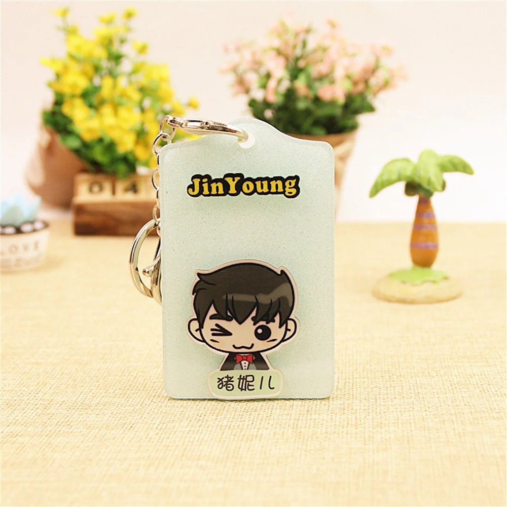 Kpop Got7 Keychain Mark Tuan Jay B JinYoung Jackson YoungJae BamBam YuGyeom Keyring Backage Pendant  Bag Accessorie