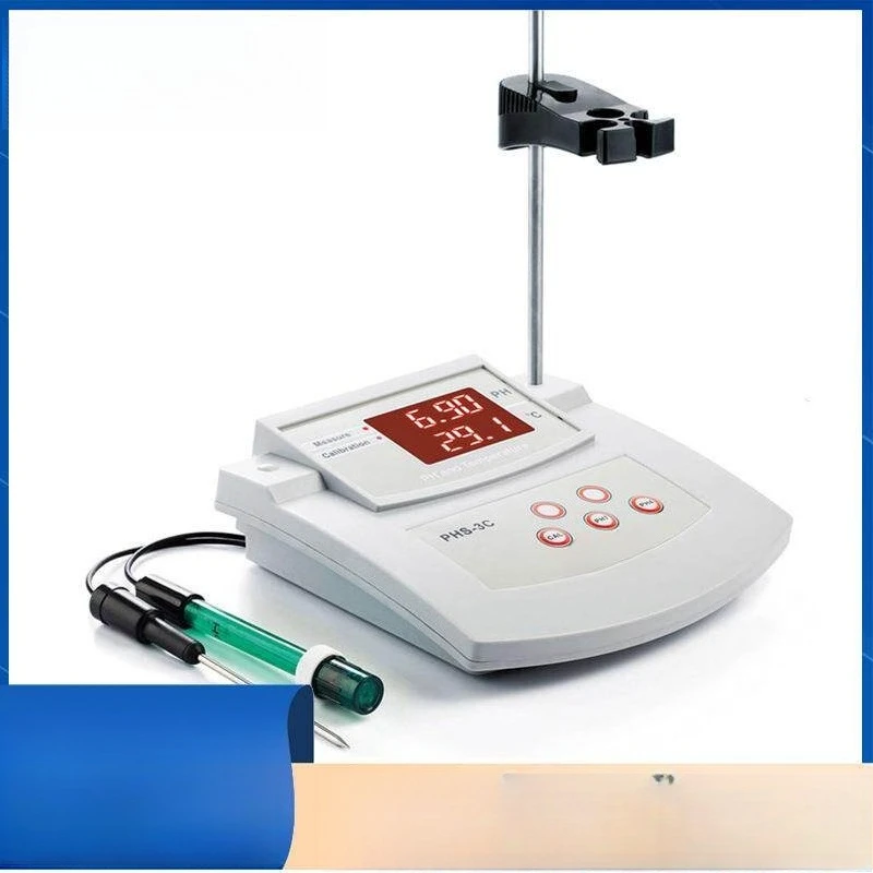 PHS-3C Desktop High-Precision Thermometer, PH Test Pen, PH Temperature Two-in-One Automatic Calibration Tester