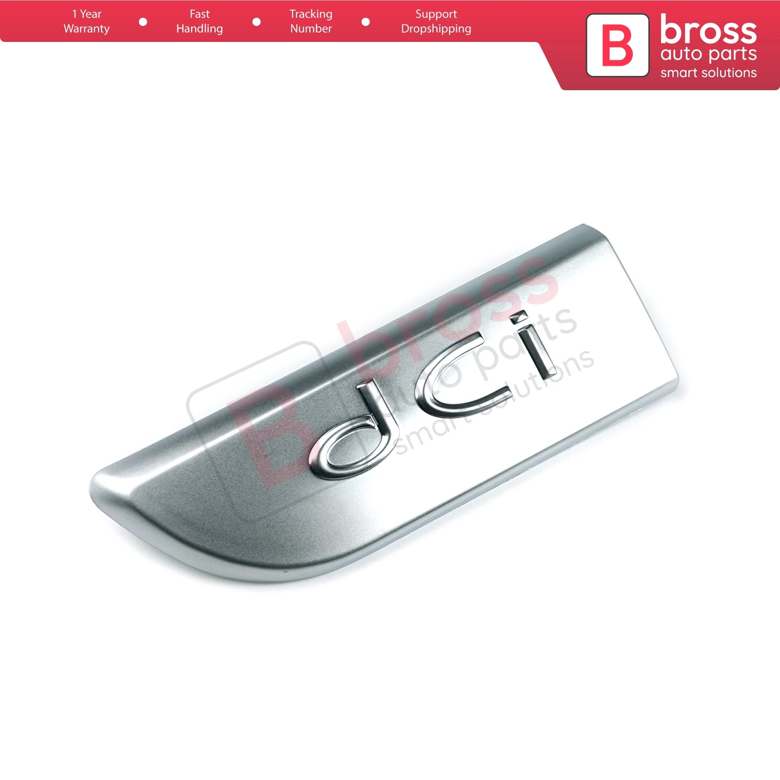 Bross BSP562-1 Chrome DCI Badge Emblem 82 00 717 150 / 8200717150 Left For Megane MK2 2002-2008; scenic MK2 2003-2009